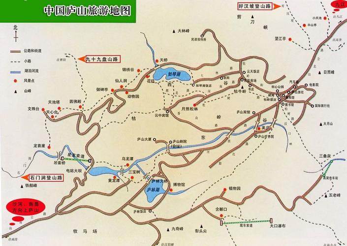 庐山旅游地图-庐山旅游地图电子版